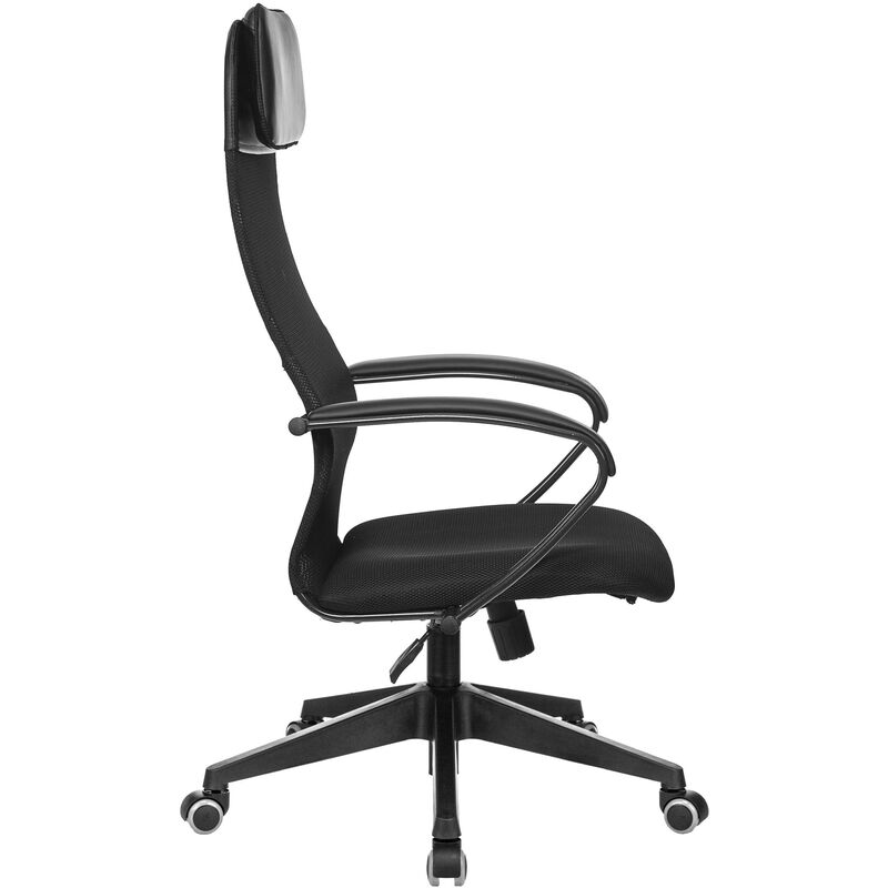 Кресло для руководителя Easy Chair 655 TW черное (искусственная кожа,/сетка/ткань, пластик)