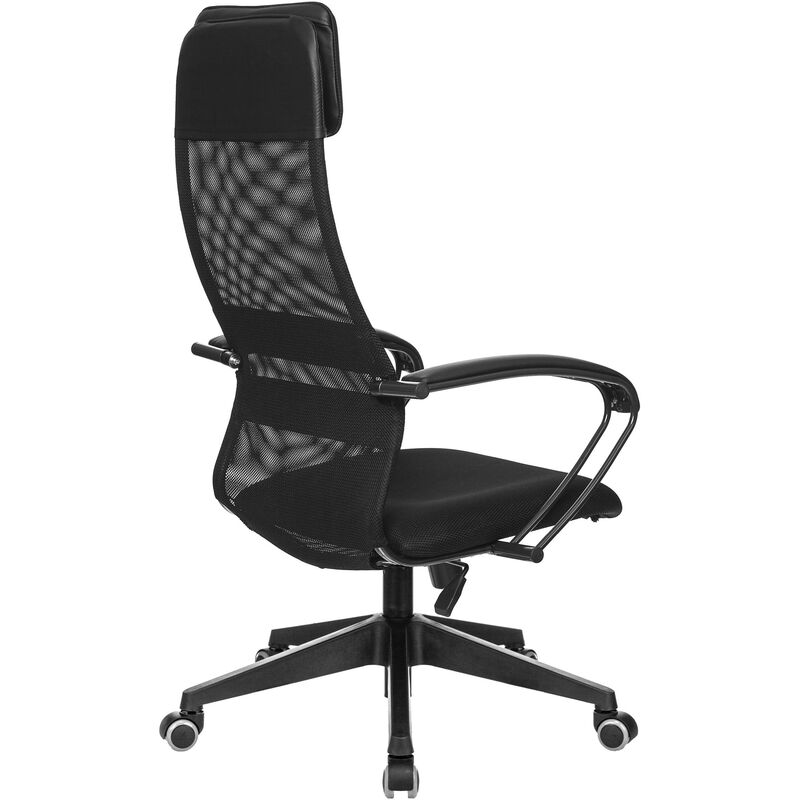 Кресло для руководителя Easy Chair 655 TW черное (искусственная кожа,/сетка/ткань, пластик)