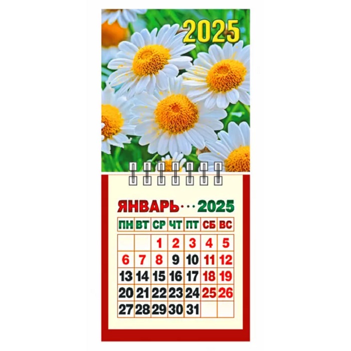 Календарь отрывной МИНИ 80*160мм на 2025г. Ассорти