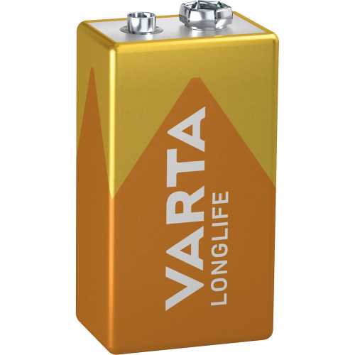 Батарейка Крона VARTA Longlife 6LR61 BL1, алкалиновая