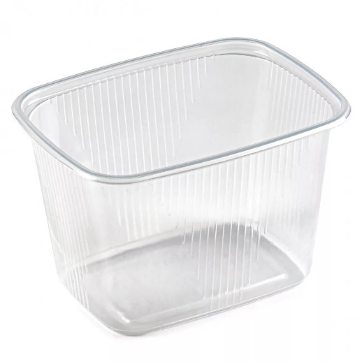Контейнер одноразовый 350мл 108*82*70мм, прозрачный с крышкой Юпласт