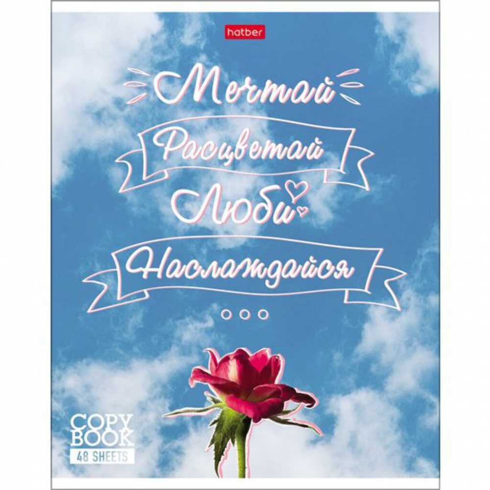 Тетрадь А5 линия  48 листов Hatber Лучше не скажешь, белизна 98%