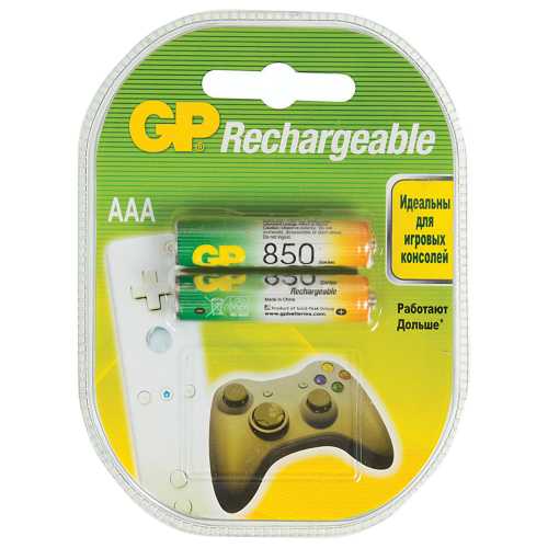 Аккумулятор GP AAA NI-MH 850 mAh, 2 шт.