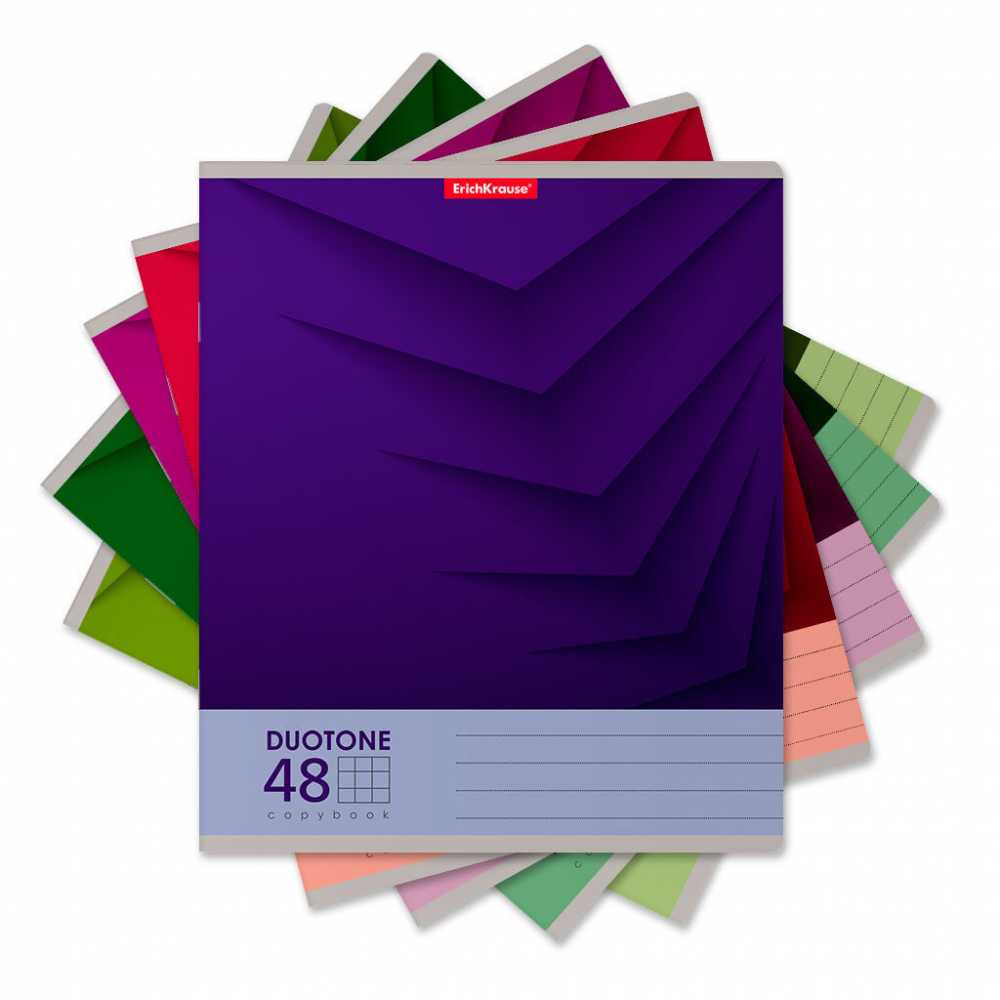 Тетрадь А5 48л кетка. ErichKrause Duotone Next