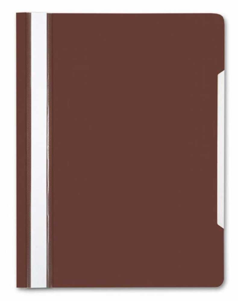 Скоросшиватель пластиковый Бюрократ, А4, 120/160мкм Коричневый