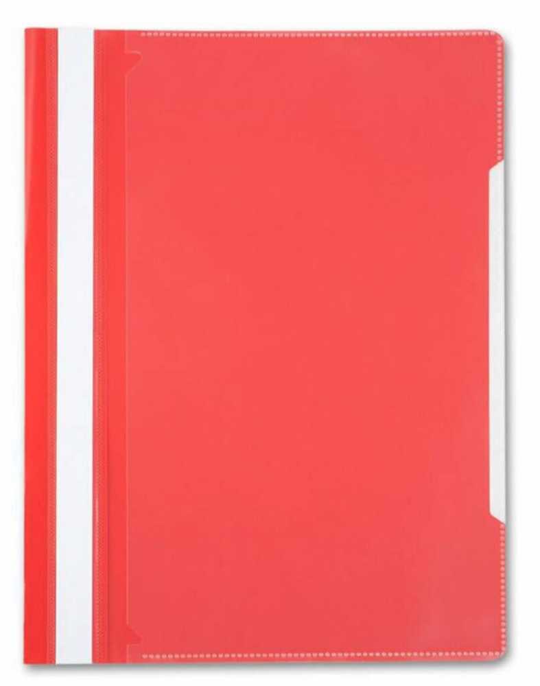 Скоросшиватель пластиковый Бюрократ, А4, 120/160мкм Красный