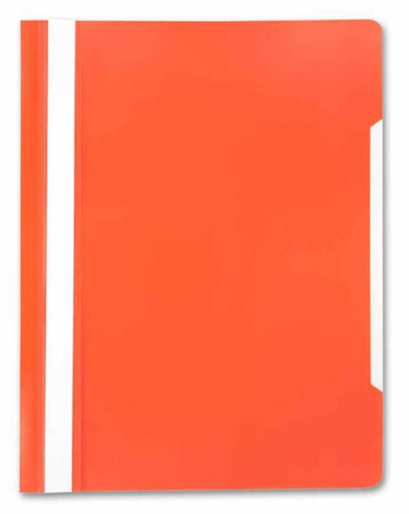 Скоросшиватель пластиковый Бюрократ, А4, 120/160мкм Оранжевый