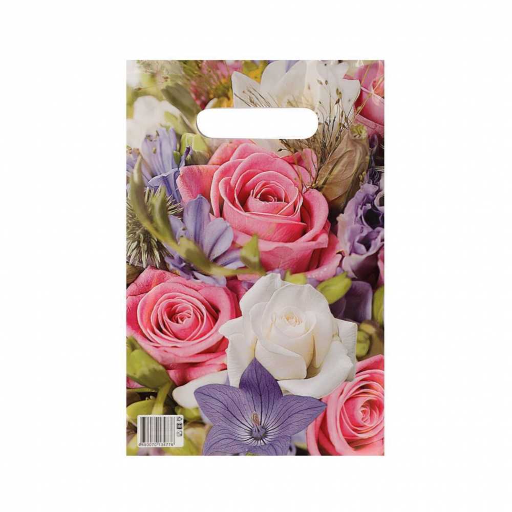 Пакет 30*20см (30мк) с вырубной ручкой Лирика ПВД