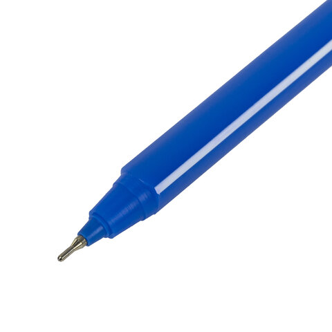Ручка шариковая масляная STAFF Basic OBP-320, СИНЯЯ, корпус голубой, узел 0,7 мм, линия письма 0,35 мм