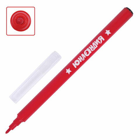 Фломастеры ЮНЛАНДИЯ 12 цветов КЛАССНЫЕ, вентилируемый колпачок, ПВХ