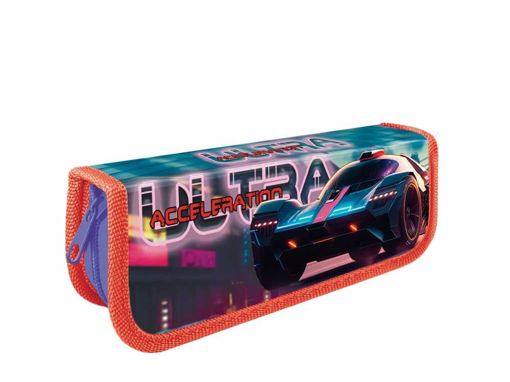 Пенал 1 отделение (190*65*30) молния, ламинированный картон Кибертрак