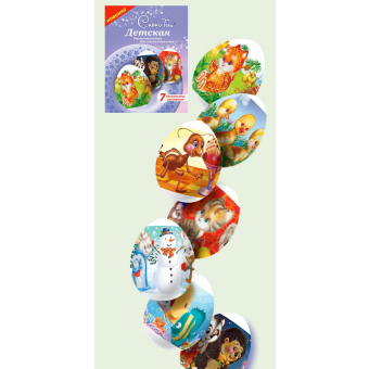 Набор термонаклеек для яиц 74*358мм, 7шт/уп Детская