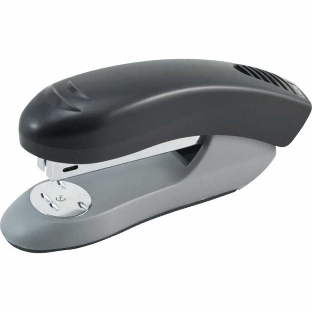 Степлер №24/6, 26/6 до 20л,  deVENTE Stripe, пластик, черный