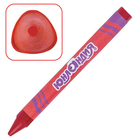 Восковые мелки трехгранные ЮНЛАНДИЯ ЮНЛАНДИК И МУДРЫЙ ЛИС, НАБОР 12 цветов