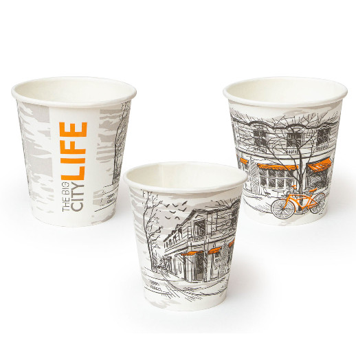 Стакан бумажный 165/185мл Big City Life Паперскоп, шт