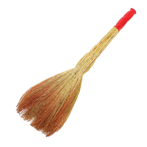 Веник сорго 6-ти лучевой, утяжка проволокой, ручка в пленке, длина 85 см