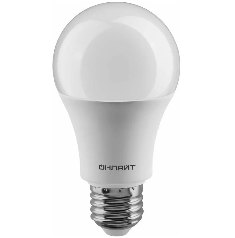 Лампа светодиодная ОНЛАЙТ 82 921 OLL-A60-15-230-4K, цоколь Е27, груша