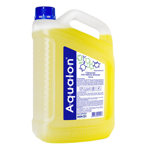 Средство для мытья посуды AQUALON Лимон, 5 л