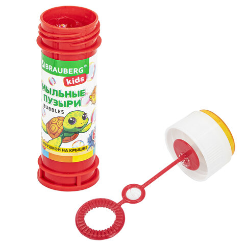 Мыльные пузыри 60 мл, с игрушкой на крышке, BRAUBERG KIDS