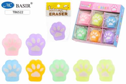 Ластик стирательный Лапки 40*35мм, Basir