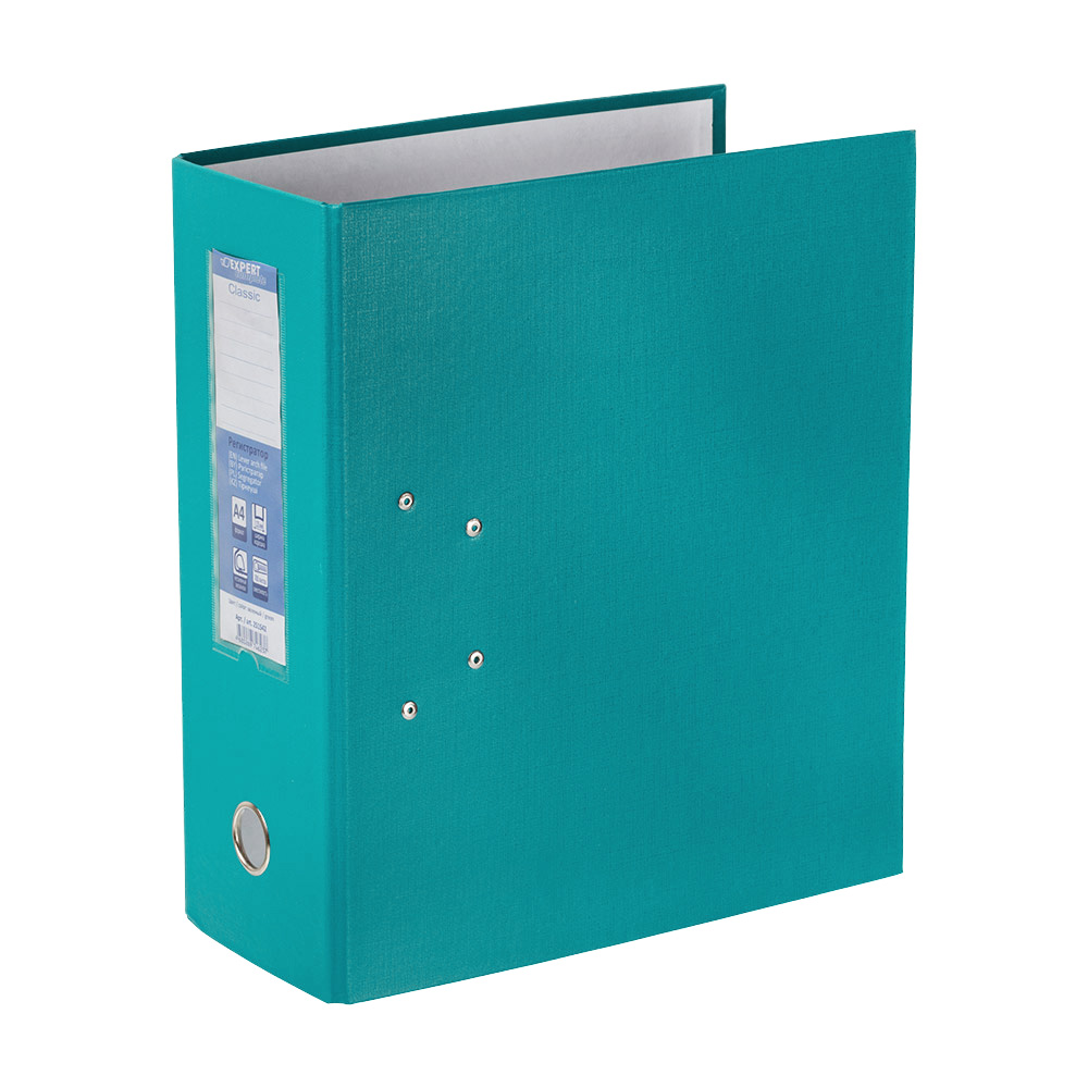 Регистратор А4 125мм PVC, 2 механизма, ClassicHC, изумрудный, карман Expert Complete