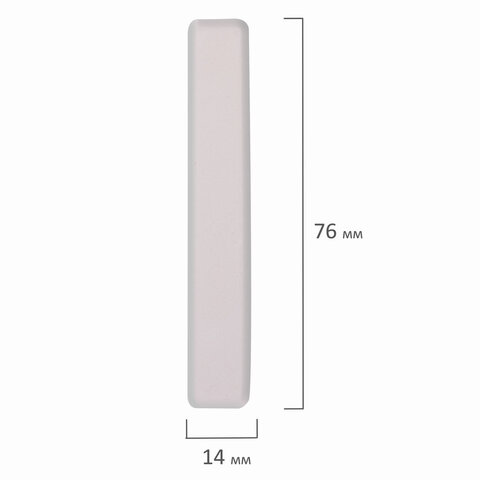 Мел белый квадратный 100 штук, ЮНЛАНДИЯ (Алгем), картонная упаковка