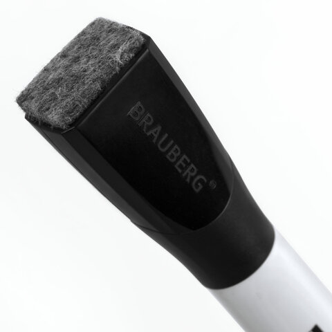 Маркеры стираемые на магните со стирателем для белой доски, 4 ЦВЕТА, BRAUBERG UNIVERSAL, 3 мм