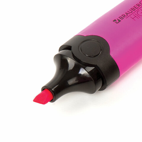 Текстовыделитель BRAUBERG DELTA, РОЗОВЫЙ, линия 1-5 мм