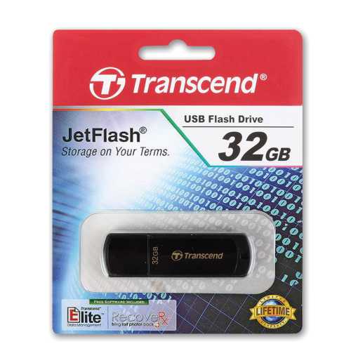 Флешка USB 2.0 32 ГБ Transcend Jetflash 350