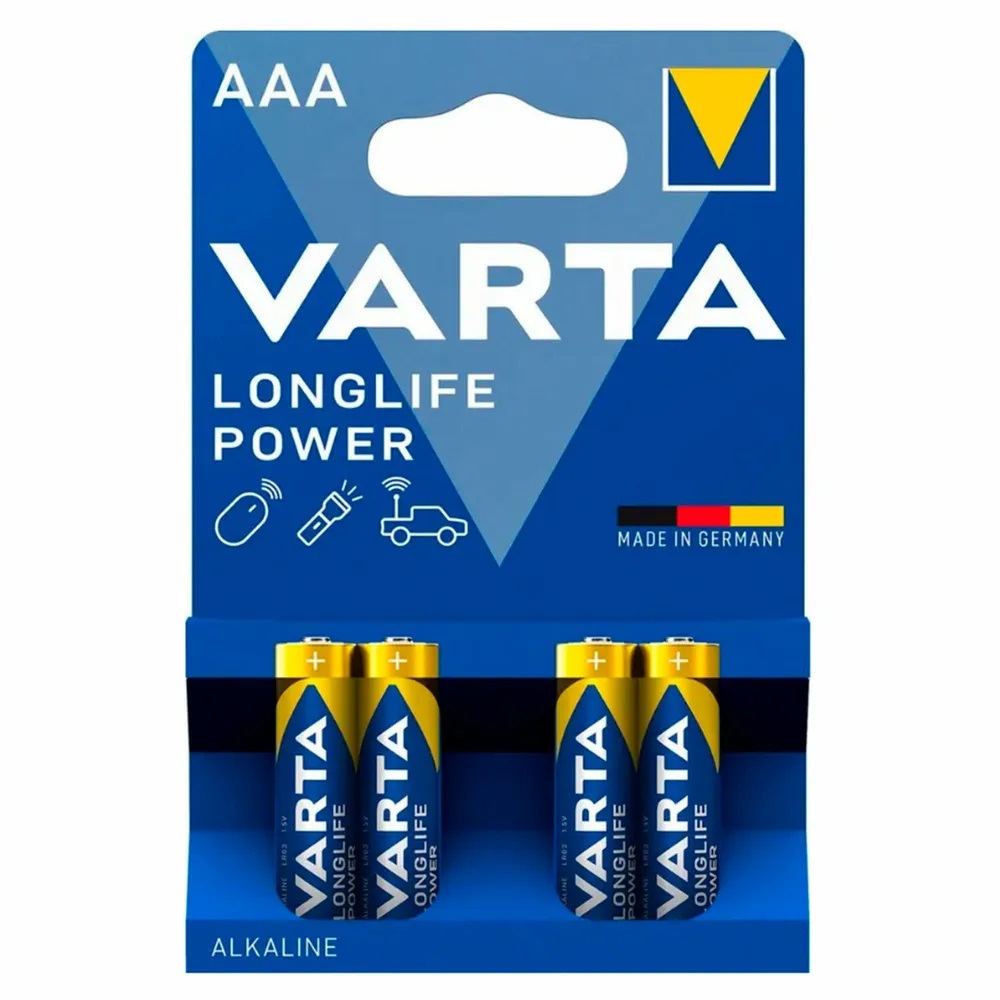 Батарейка ААА LR03 VARTA Longlife Power, алкалиновая 1шт