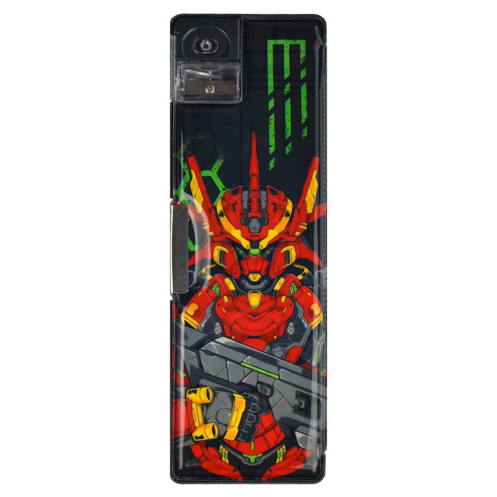 Пенал пластиковый (215*70*30) Роботы, пвх, магнитный клапан