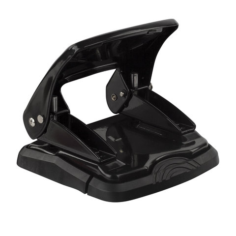 Дырокол металлический BRAUBERG PN-150M, до 35 листов, черный