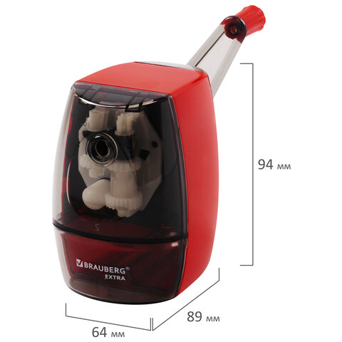 Точилка механическая BRAUBERG EXTRA, держатель-захват для карандаша, крепление к столу