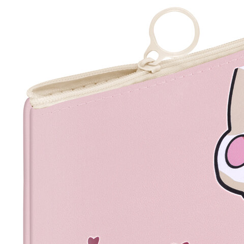 Папка для тетрадей А4, 1 отделение, ПВХ, на молнии, ассорти, ПИФАГОР Pawesome, 32x23 см