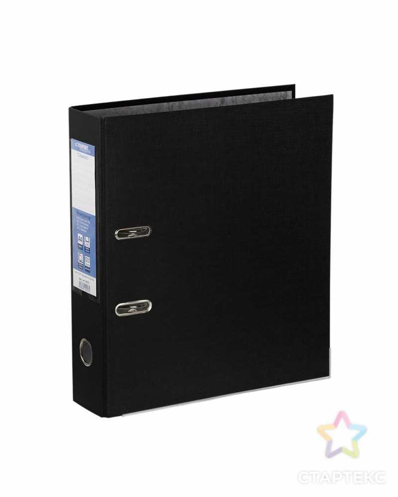 Регистратор А4 80мм PVC, Classic, черный, карман, металлический уголок, Expert Complete