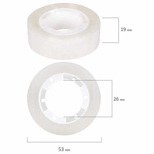 Клейкая лента (скотч) 19 мм х 33 м канцелярский STAFF CLASSIC, 1 шт. прозрачный