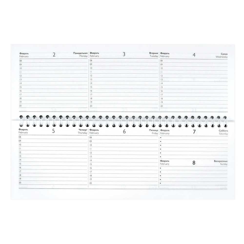 Планинг датированный 2026г 290*100мм 64л., картон, гребень Вороной конь