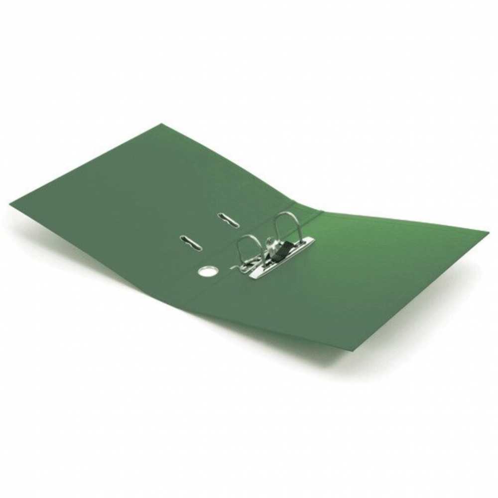 Регистратор А4 50мм, РР с 2-х сторон, зеленый, метал. окантовка, разобранный, карман deVENTE