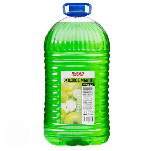Жидкое мыло КЛИН РУМ Яблоко 5 литров, ПЭТ