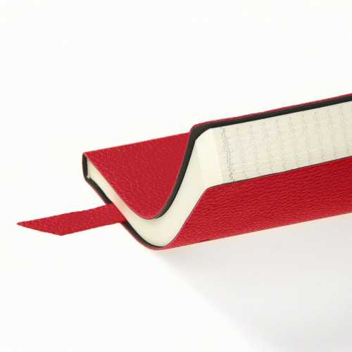 Ежедневник недатированный А5 136л., мягкий переплет, искусственная кожа Trend. Красный, ляссе Bruno visconti