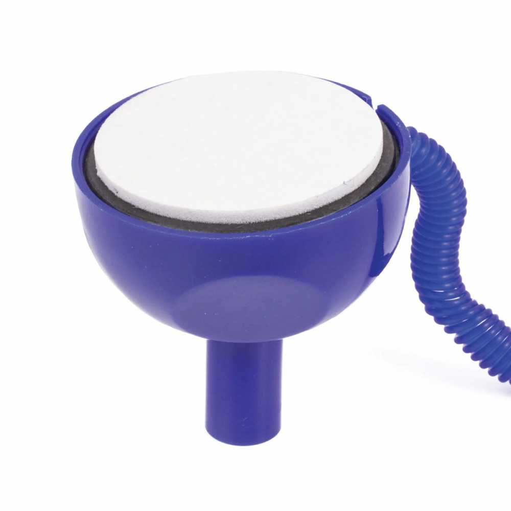 Ручка шариковая настольная BRAUBERG Стенд-Пен, СИНЯЯ, пружинка, корпус синий, линия 0,5 мм