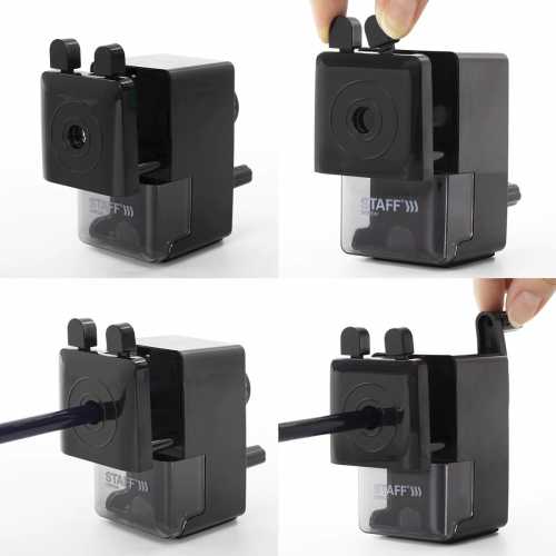 Точилка механическая STAFF EVERYDAY MS-796, корпус черный