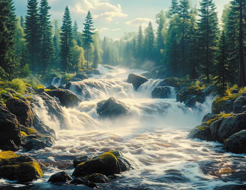 Календарь квартальный на 2026 год, 3 блока 3 гребня с курсором, металл+объем 295*720мм. Речные пороги