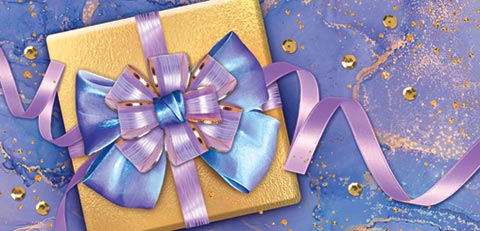 Конверт для денег Подарок с бантом