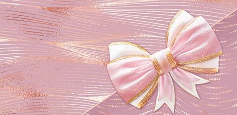 Конверт для денег Розовый с бантом