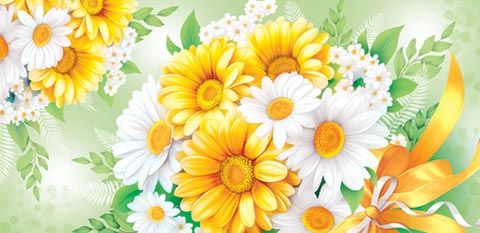 Конверт для денег Ромашки