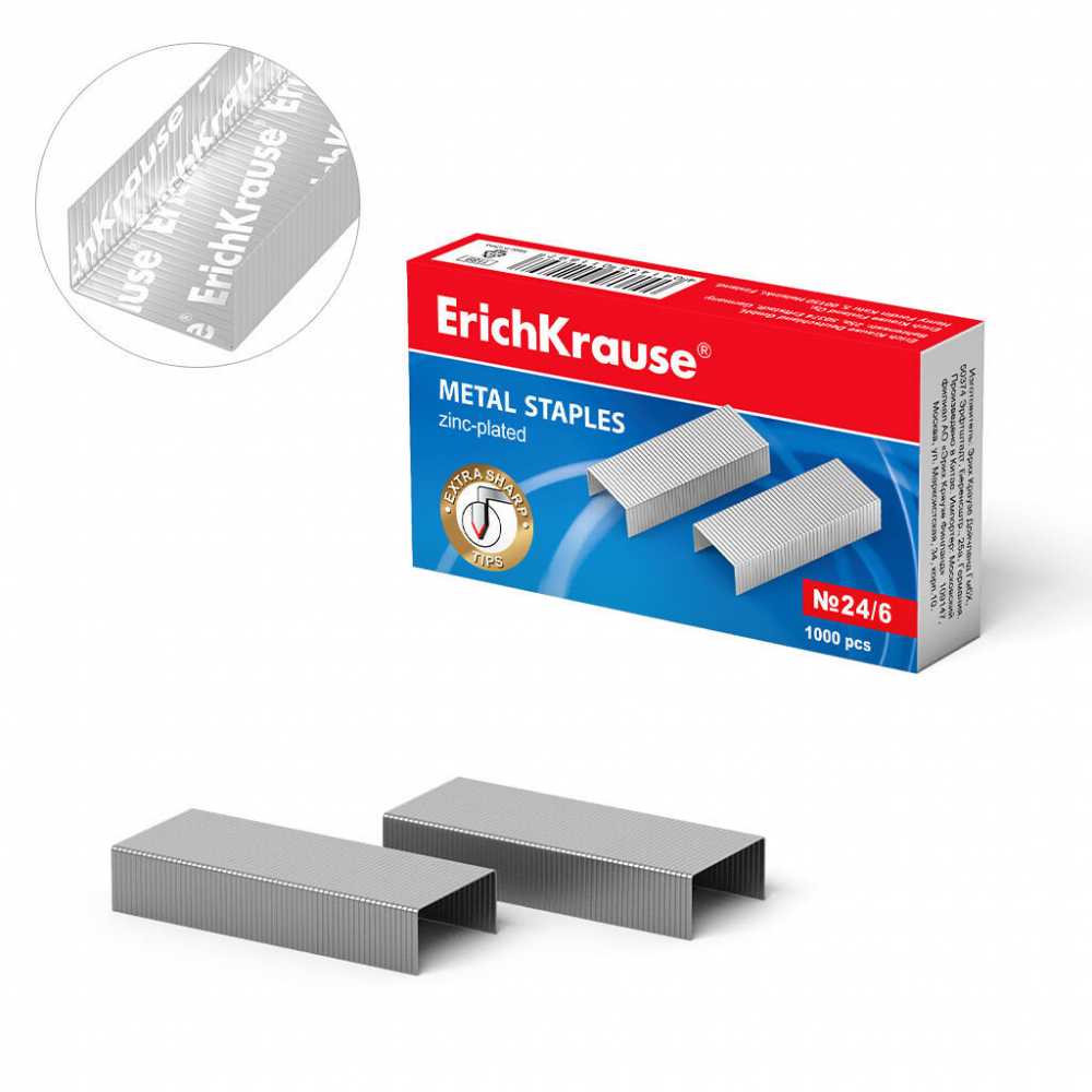 Скобы для степлера 24/6 ErichKrause