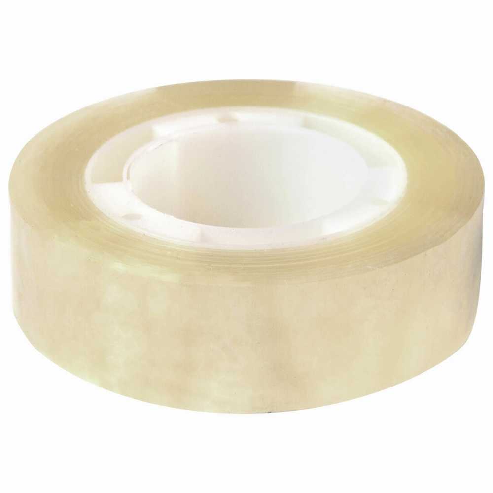 Клейкая лента (скотч) 15 мм х 33 м канцелярский BRAUBERG, прозрачный