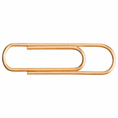 Скрепки BRAUBERG, 28 мм, золотистые, 100 шт., в картонной коробке