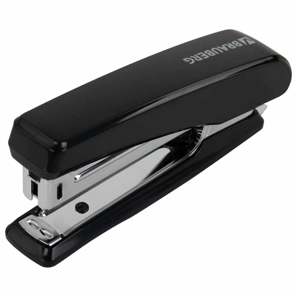 Степлер №10 BRAUBERG Standard, до 20 листов, черный
